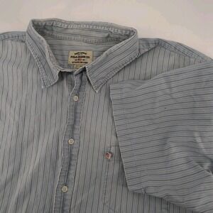 Ralph Lauren Polo Jeans Co Button Shirt Men 3XT 3X Tall Y2K 90 Short Sleeve READ